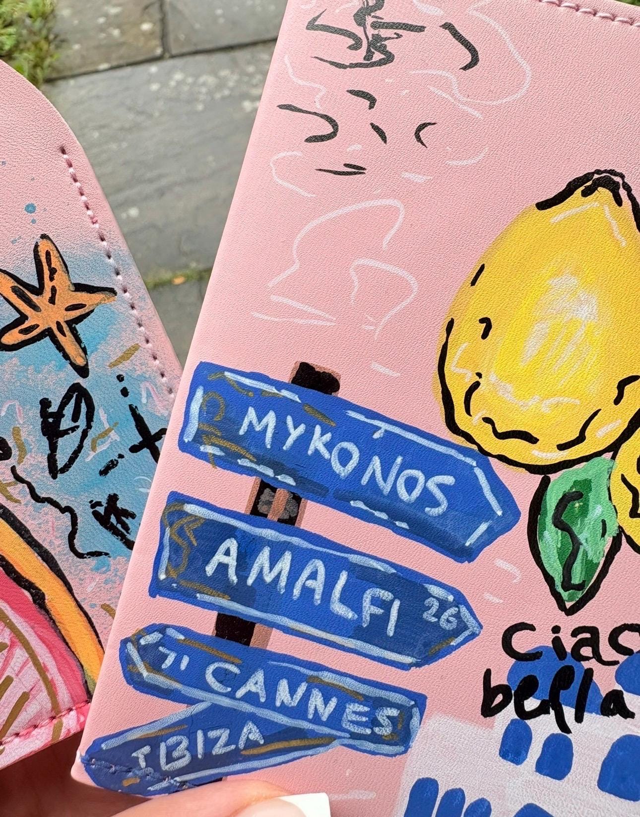Custom Graffiti Passport Cover | Personalised Passport Holder | Travel Lover Gift | Hand Painted Design