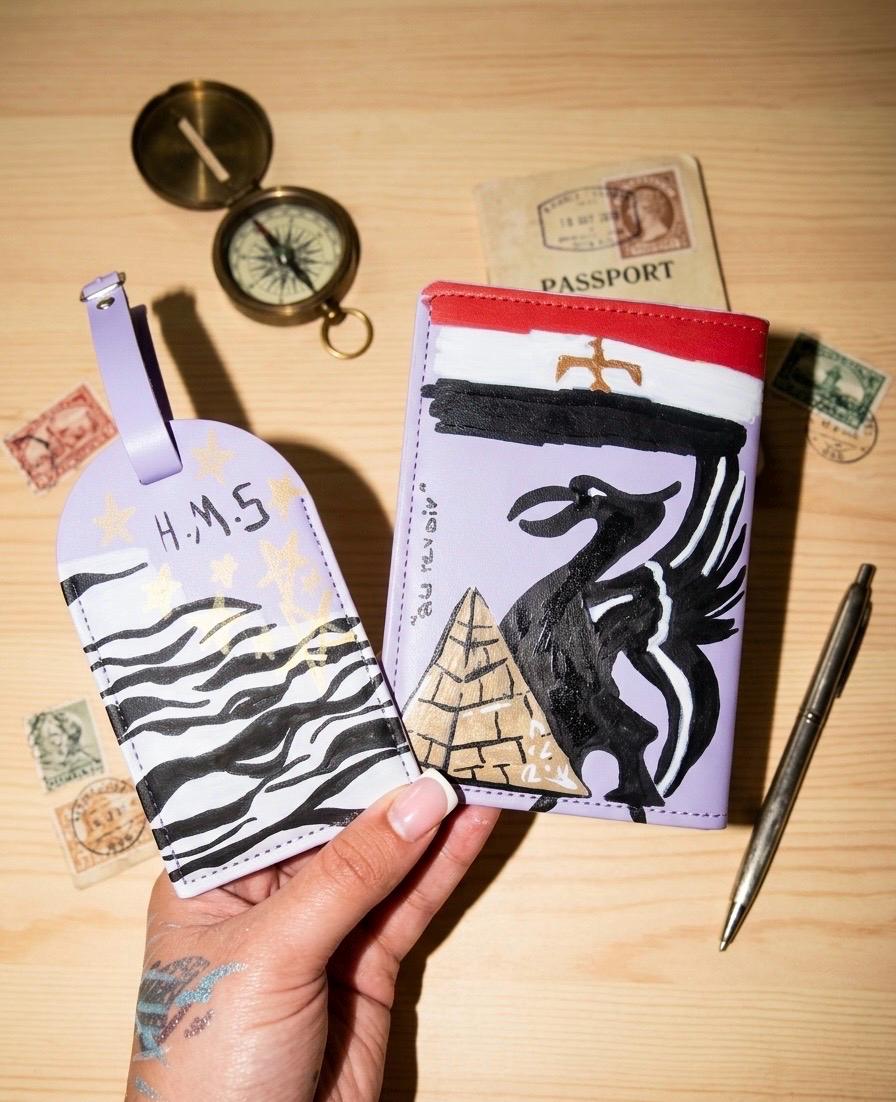 Custom passport cover & tag