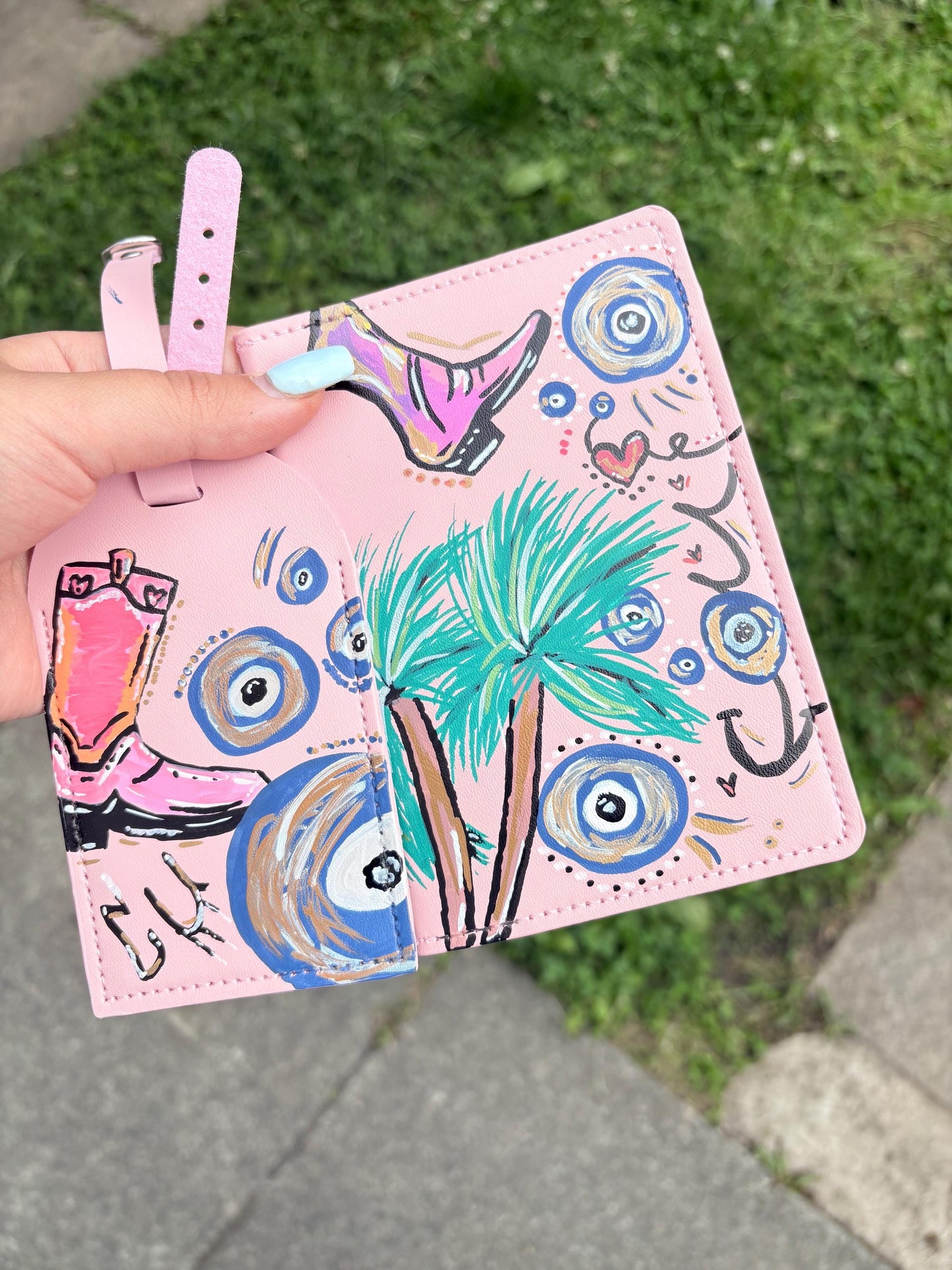 personalised passport cover & tag