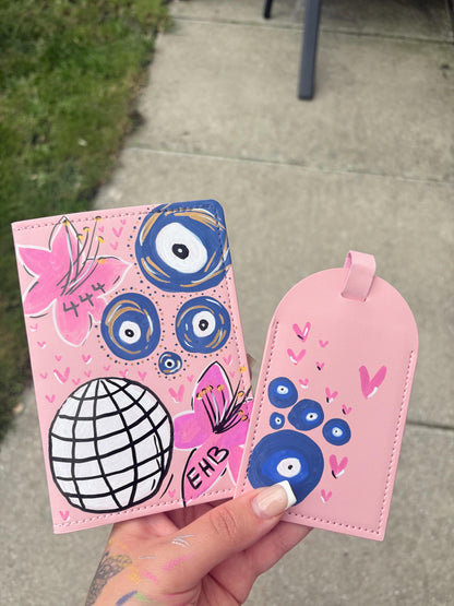 Custom passport cover & tag