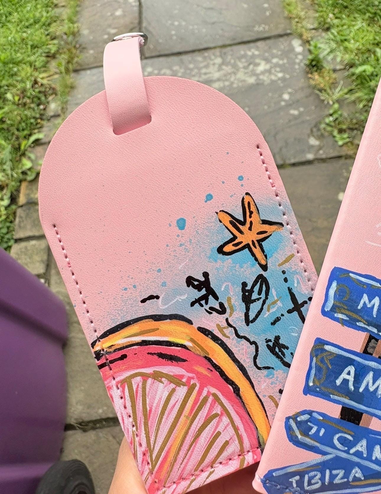 Custom Graffiti Passport Cover | Personalised Passport Holder | Travel Lover Gift | Hand Painted Design