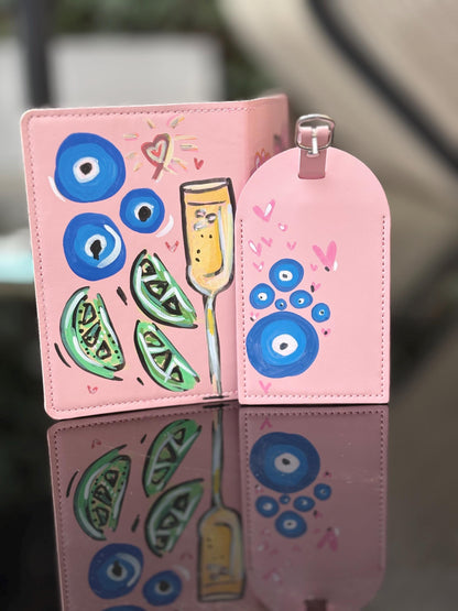 personalised passport cover & tag