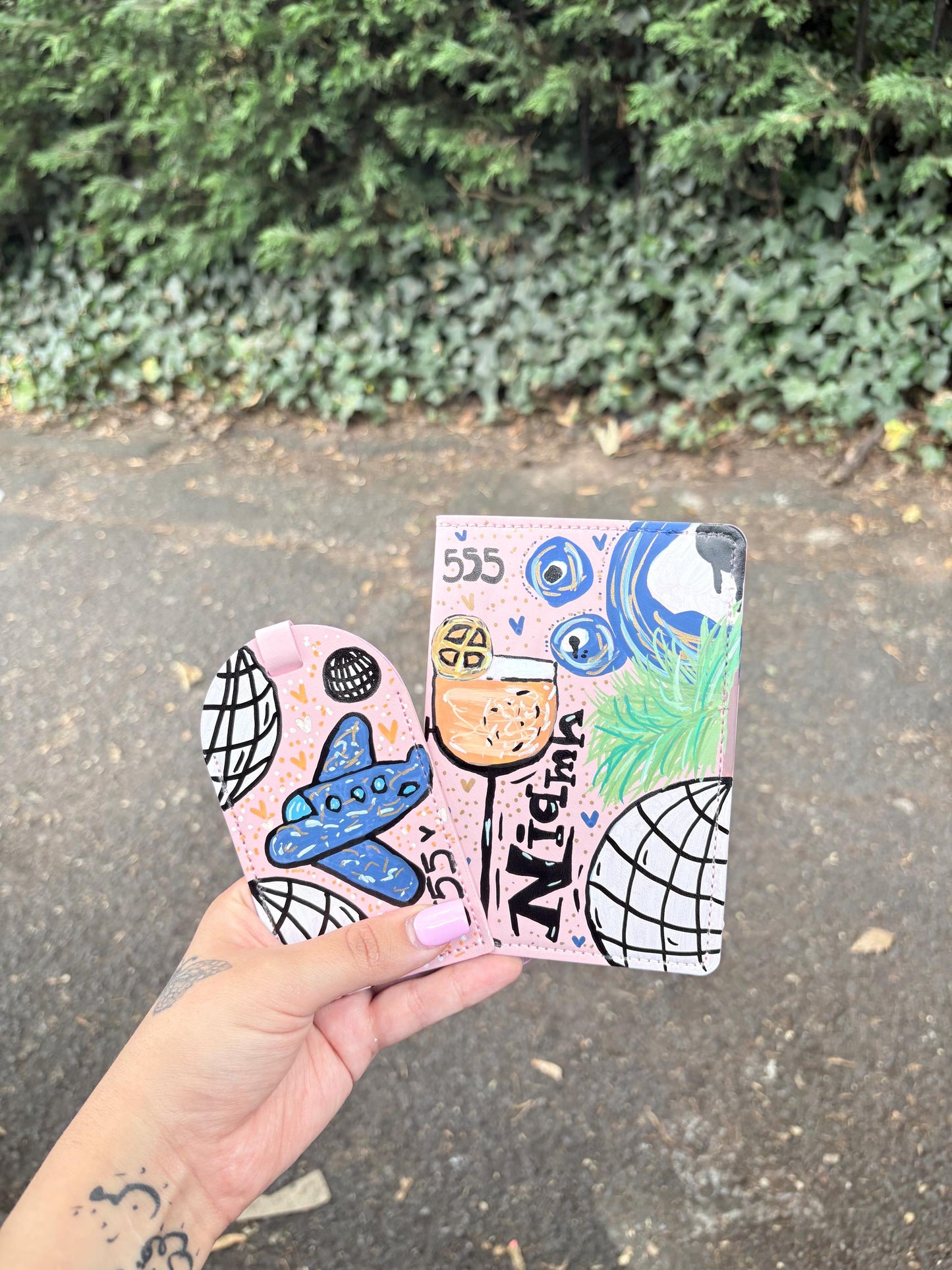 personalised passport cover & tag