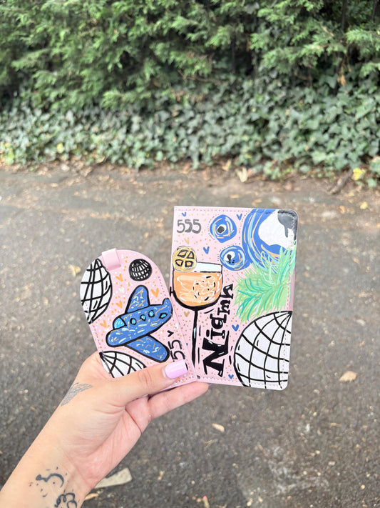personalised passport cover & tag