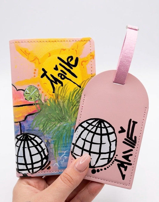 Custom Graffiti Passport Cover | Personalised Passport Holder | Travel Lover Gift | Hand Painted Design
