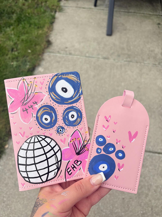 Custom passport cover & tag