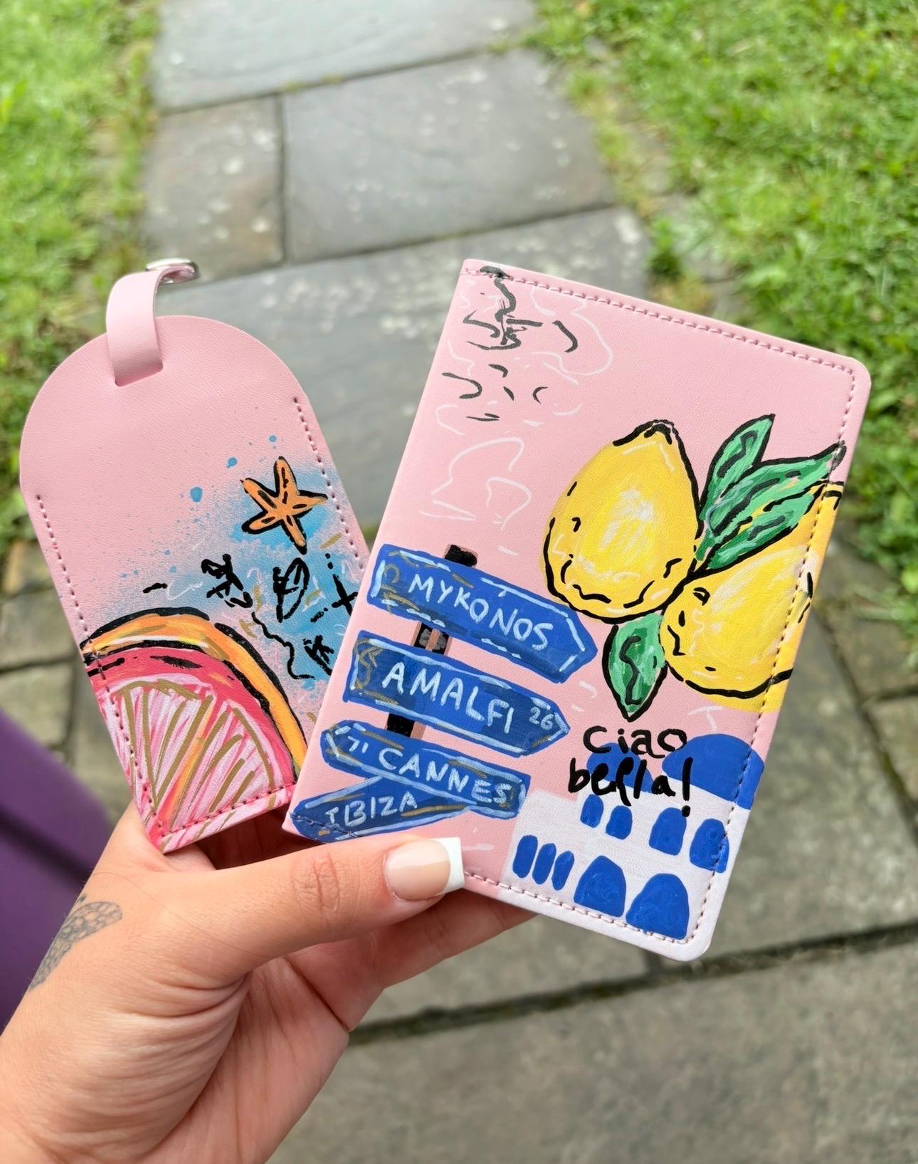 Custom Graffiti Passport Cover | Personalised Passport Holder | Travel Lover Gift | Hand Painted Design