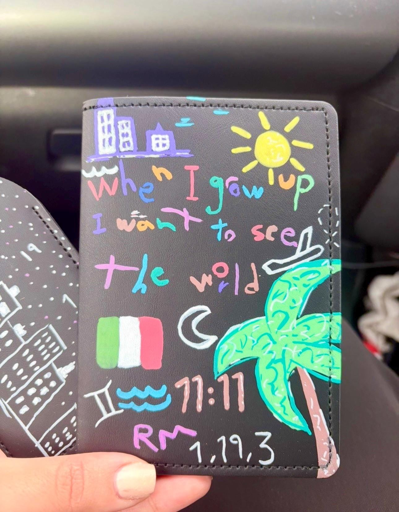 Custom Graffiti Passport Cover | Personalised Passport Holder | Travel Lover Gift | Hand Painted Design