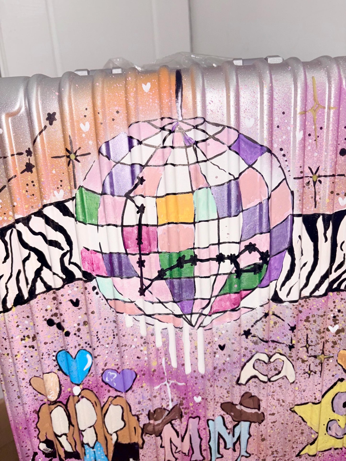 Personalised Carry On Suitcase | Custom Painted Luggage | Luxury Travel Accessory | Travel Lover Gift