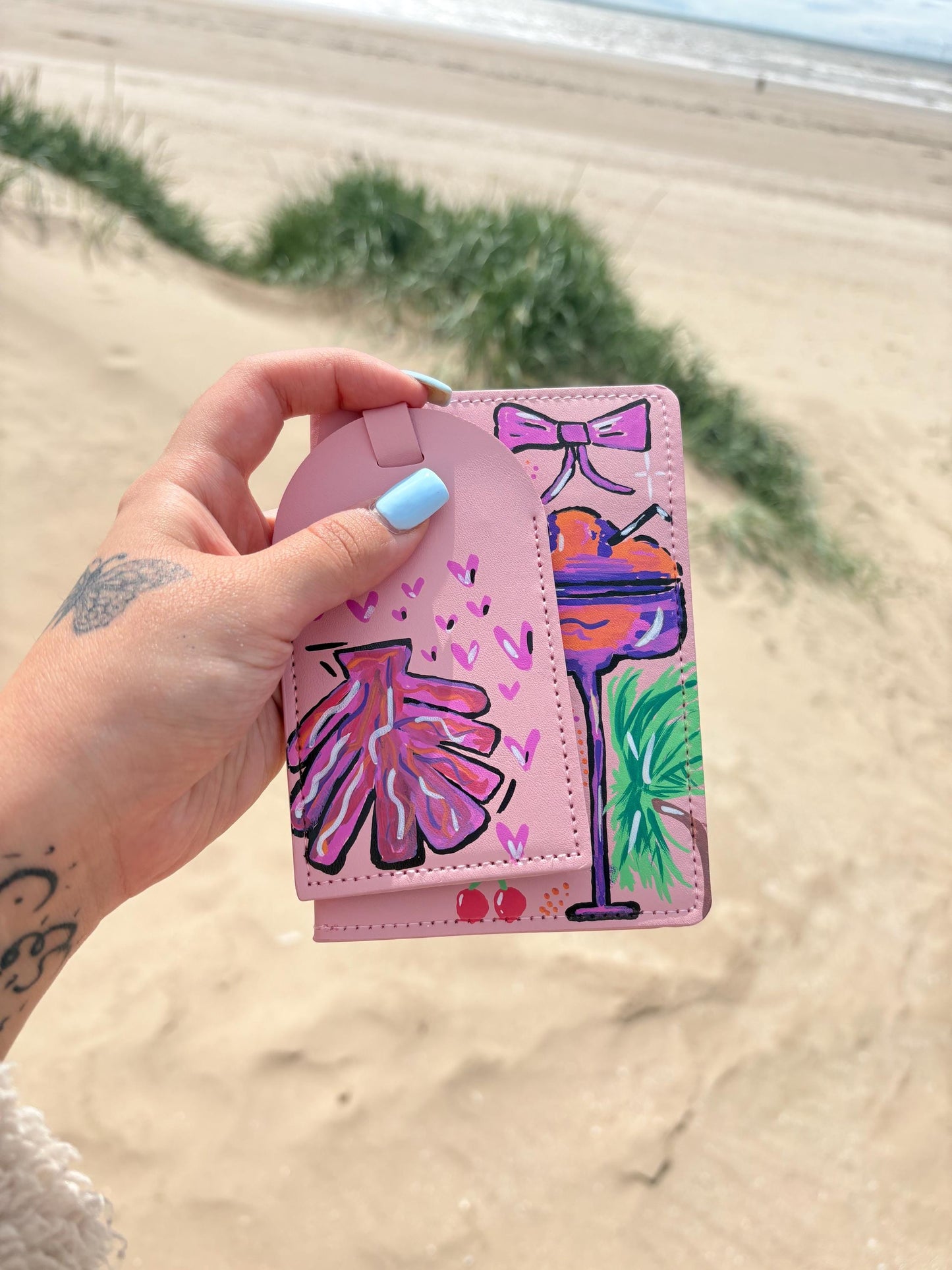 personalised passport cover & tag
