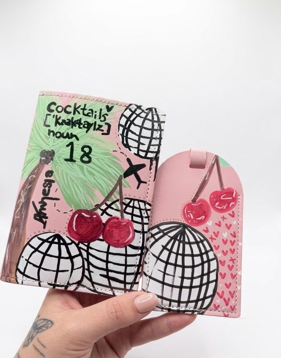 Custom Passport Holder | Hand Painted Passport Cover | Travel Accessory | Personalized Gift for Travelers