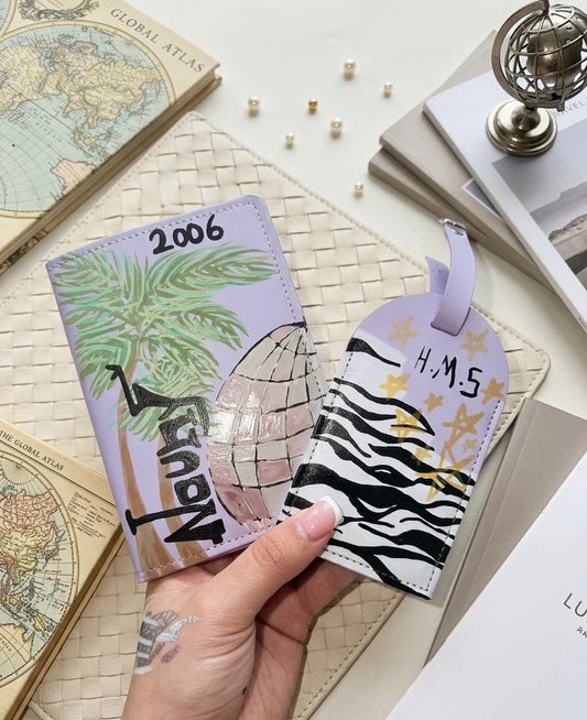Custom passport cover & tag