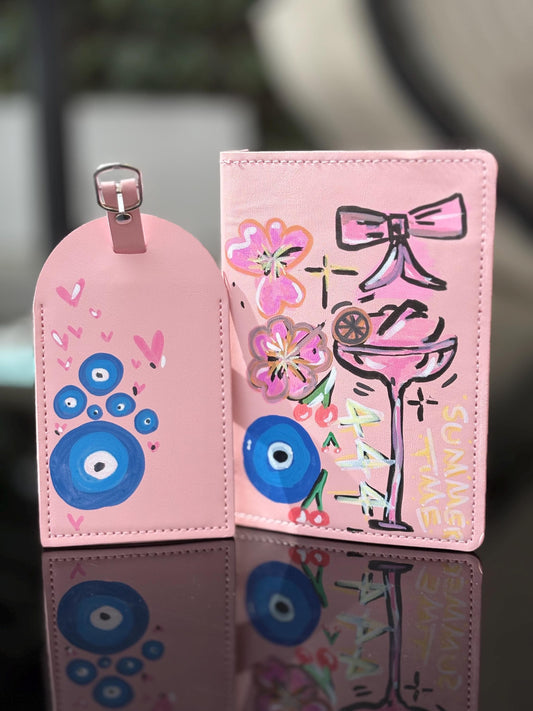 personalised passport cover & tag
