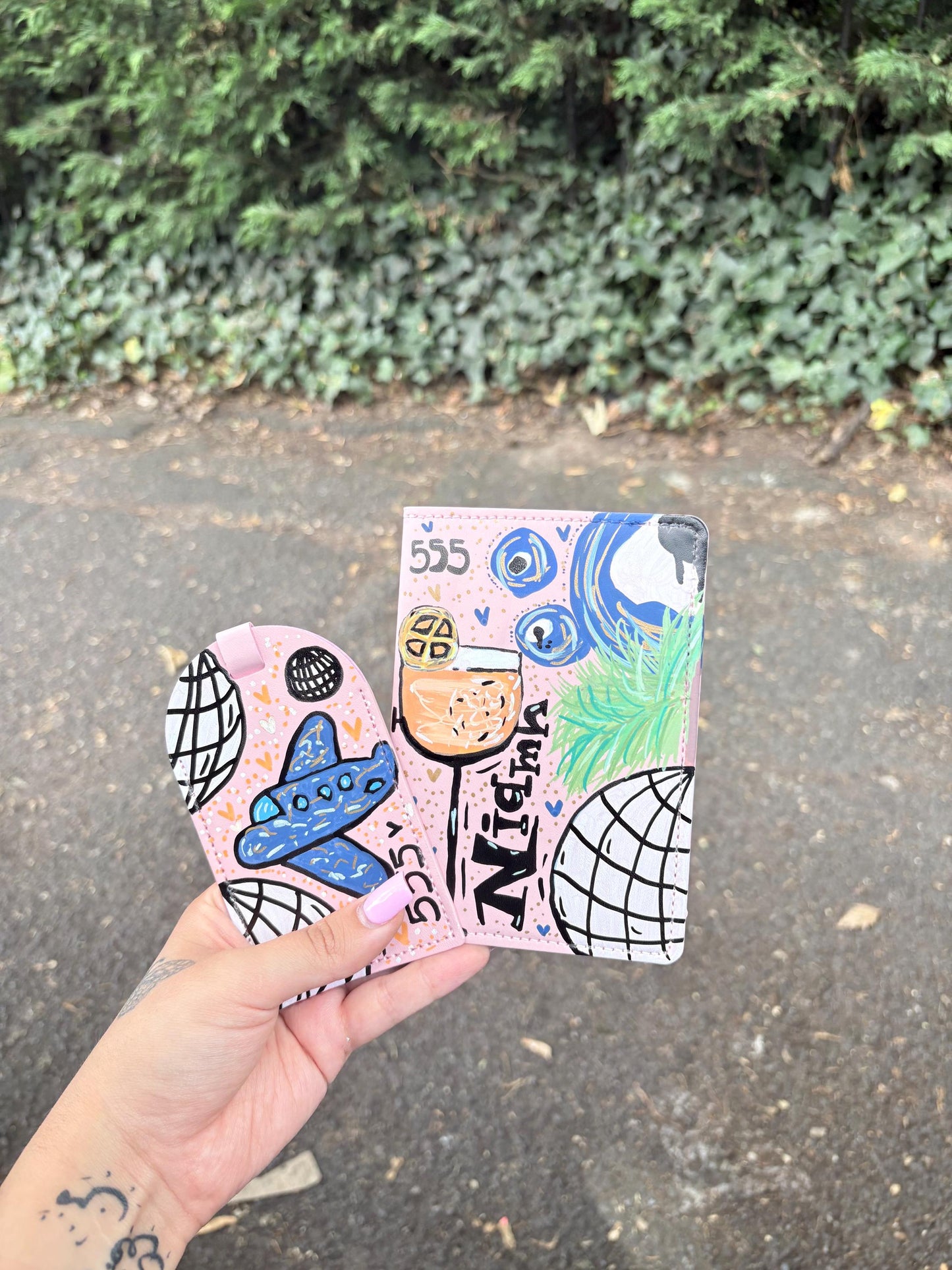 personalised passport cover & tag