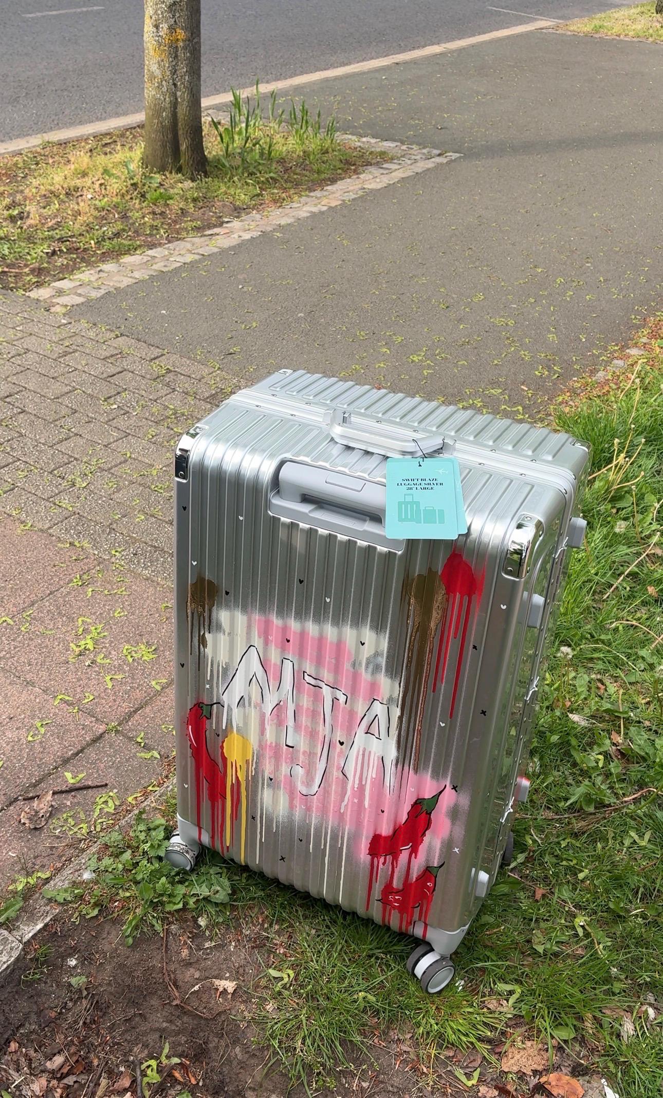 Custom Hand Painted Suitcase | Personalized Luggage | Travel Case Essentials